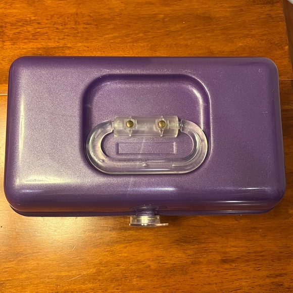 Caboodles Liquid‎ Metallic 2622 Purple GLITTER Makeup Case Organizer hard2find - Picture 5 of 10